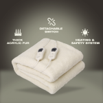 Elektra Comfort Electric Blanket - King - Fur - Image 5