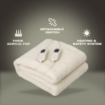 Elektra Comfort Electric Blanket - Queen - Fur - Image 5