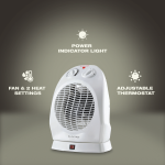 Elektra Comfort Oscillating Fan Heater - Image 4