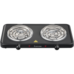Elektra Double Spiral Hot Plate - Black