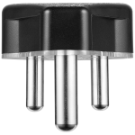 Ellies 16a Heavy-Duty Rubber Screw-on Plug Top - Black - Image 4