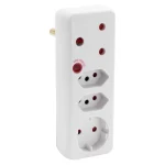 Ellies 4-Way Medium Surge Adaptor with Schuko - White - Image 10