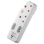 Ellies 4 Way Medium Surge adaptor with type C + USB - Image 3