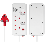 Ellies 4-Way Medium Surge Multiplug with USB-A+USB-C 0.5m - Image 4