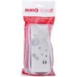 Ellies 4-Way Multiplug - 2 x USB 2.4a - 0.4m - Image 3