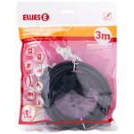 Ellies Side-by-Side Heavy-Duty Extension Lead - 3m - Black - Image 8