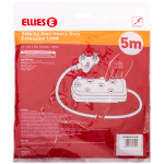 Ellies Side by Side Heavy Duty Extension Lead-5M-BK - Image 4