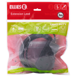 Ellies Side-by-Side Light-Duty Extension Lead - 3m - Black - Image 8