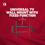 Ellies Solid series Fixed Heavy Duty Tv Wall Mount For 60" - 120" TVs - Image 11