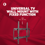 Ellies Solid series Fixed Tv Wall Mount For 32" - 55" TVs - Image 11