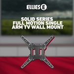 Ellies Solid series Full Motion Single Arm Tv Wall Mount For 23" - 55" TVs - Image 28