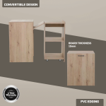 Everfurn Adaptive Desk - Brown - Image 5