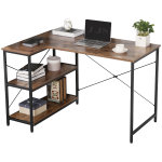 Everfurn Anthony L-Shaped Corner Work Desk - Steel Frame - Image 2