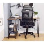 Everfurn Anthony L-Shaped Corner Work Desk - Steel Frame - Image 3