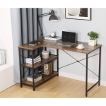 Everfurn Anthony L-Shaped Corner Work Desk - Steel Frame - Image 4