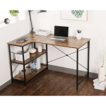 Everfurn Anthony L-Shaped Corner Work Desk - Steel Frame - Image 5