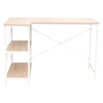 Everfurn Anthony Work Desk - Light Oak and White Frame - Image 10