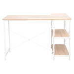 Everfurn Anthony Work Desk - Light Oak and White Frame - Image 13