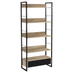 Everfurn Baltic Wide Bookshelf with Large Drawer - Image 2