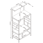 Everfurn Boston Kitchen Unit/Rack - Image 9