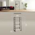 Everfurn Caprese Folding Bookshelf - Image 5