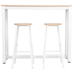 Everfurn Chenin 3-Piece Bar Table & Stool Set with Powder-Coated Frame - Image 3
