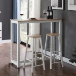 Everfurn Chenin 3-Piece Bar Table & Stool Set with Powder-Coated Frame - Image 8