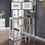 Everfurn Chenin 3-Piece Bar Table & Stool Set with Powder-Coated Frame - Image 9