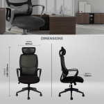 Everfurn Craft High Back Office Chair - Image 5