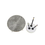 Everfurn Diana Coffee Table Grey Marble with Black Legs - Image 8