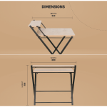 Everfurn Elf Folding Desk - Image 2
