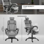 Everfurn Emperor High Back Chair - Grey - Image 5