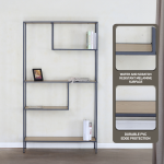 Everfurn Felix Bookshelf - Oak - Image 4