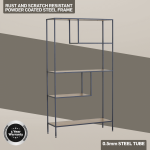 Everfurn Felix Bookshelf - Oak - Image 5