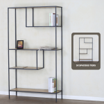 Everfurn Felix Bookshelf - Oak - Image 6