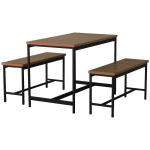 Everfurn Gwen Dining Set - Mahogany - Image 5