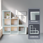 Everfurn Hexagon Bookshelf, High Pressure Laminate - Image 3