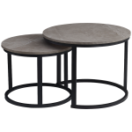 Everfurn Indus Nesting Coffee Table - Ash Grey - Extra Large (2 Piece) - Image 2