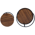 Everfurn Indus Nesting Coffee Table - Mahogany 2-Piece - Image 2