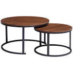 Everfurn Indus Nesting Coffee Table - Mahogany 2-Piece - Image 3