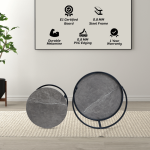 Everfurn Indus Nesting Coffee Table Marble Grey 2 - Piece - Image 6
