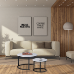 Everfurn Indus Nesting Coffee Table - White (2 Piece) - Image 4