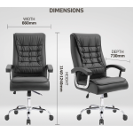 Everfurn Louis High Back Office Chair - Black - Image 6