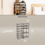 Everfurn Myra Show Rack - Black - Image 4