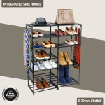 Everfurn Myra Show Rack - Black - Image 5