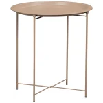 Everfurn Nala Side Table Beige, Painted MDF, Steel Frame - Image 2