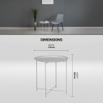 Everfurn Nala Side Table - White - Image 3
