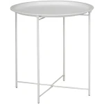Everfurn Nala Side Table White, Painted MDF, Steel Frame, 2 Pack - Image 6