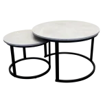 Everfurn Nile Nesting Coffee Table - Ash Grey (2 Piece) - Image 5