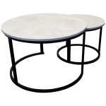 Everfurn Nile Nesting Coffee Table - Ash Grey (2 Piece) - Image 6